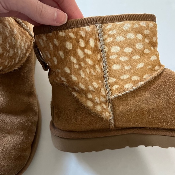 Ugg Classic Mini Idyllwild Chestnut Spotted Boots Size 8 - Picture 8 of 10